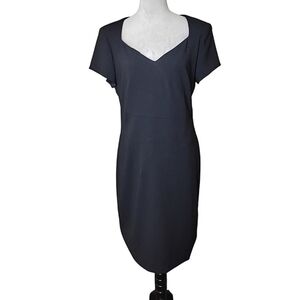 David Warren Vintage Black Dress Womens 12 Tailored Classic Cocktail Party